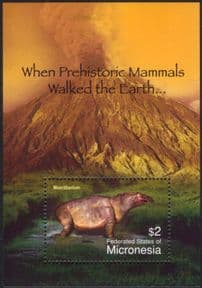 Micronesia 2004 Moeritherium/ Dinosaurs/ Prehistoric Animals/ Nature/ Wildlife 1v m/s (n44781)