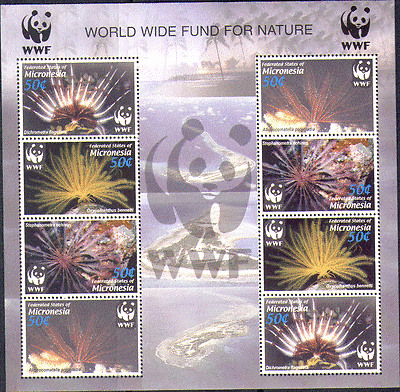 Micronesia 2005 WWF / CORALS / Marine 8v sht ref:n14901