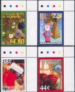 Micronesia 2009 Christmas/ Greetings/ Santa Claus/ Baubles/ Trees 4v set (n46354)