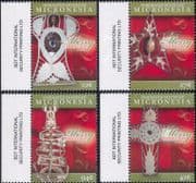 Micronesia 2009 Christmas/ Greetings/ Tree Decorations/ Cross/ Star/ Angel 4v set (n46353)