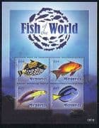 Micronesia 2009 Fish of the World / Marine / Nature / Wildlife 4v m / s (n32458)