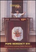 Micronesia 2015 Pope Benedict/ Religion/ People/ Church/ Papal 1v m/s (n40206c)