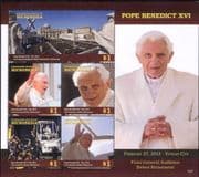 Micronesia 2015 Pope Benedict/ Religion/ People/ Church/ Papal 4v sht m/s (n40206d)