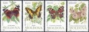 Moldova 1993 Butterflies/ Moths/ Insects/ Nature/ Wildlife/ Conservation 4v set (b3767)