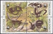 Moldova 1993 WWF Snakes/ Wildlife/ Nature/ Endangered Animals 4v s-t blk (n46169)