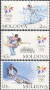 Moldova 1998 Sports/ Winter Olympic Games/ Olympics/ Biathlon/ Skiing/ Skating 3v set (md1049)