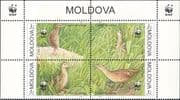 Moldova 2001 WWF/ Corncrake/ Birds/ Nature/ Wildlife/ Conservation 4v s-t blk (b8708b)