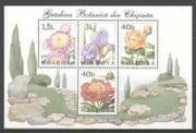 Moldova 2002 Flowers / Rose / Iris / Aster 4v m / s (n21867)