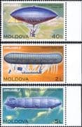 Moldova 2003 Airships/ Balloons/ Dirigibles/ Graf Zeppelin/ Aircraft/ Aviation 3v set (md1015)