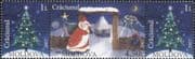 Moldova 2007 Christmas/ Greetings/ Santa Claus/ Trees/ House/ Animation 3v strip (n45243)