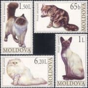 Moldova 2007 Domestic Cats/ Pets/ Animals/ Nature/ Siamese/ Persian/ Birman 4v set (b5705c)