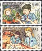Moldova 2007 Europa/ Scouts Centenary/ Scouting 100th Anniv./ Butterflies/ Youth 2v set (n35447)