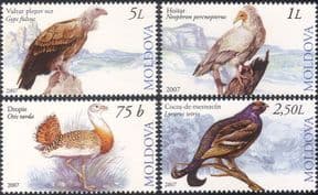 Moldova 2007 Vulture/ Grouse/ Bustard/ Birds/ Nature/ Wildlife/ Conservation 4v set (n44411)