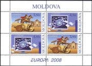 Moldova 2008 Europa/ The Letter/ Messenger/ Horse/ Rider/ Scroll/ Computer/ Communication 4v shtlt (n44414)