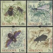 Moldova 2009 Bees/ Beetle/ Damselfly/ Insects/ Nature/ Conservation 4v set (md1029)