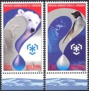 Moldova 2009 Penguin/ Polar Bear/ Antarctic/ Arctic/ Birds/ Animals/ Environment 2v set n24107