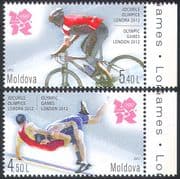 Moldova 2012 Olympic Games/ Olympics/ Sports/ Cycling/ Bikes/ Bicycle/ Transport/ Wrestling 2v set (n41649)