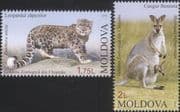 Moldova 2013 Snow Leopard/ Wallaby/ Chisnau Zoo/ Animals/ Nature/ Wildlife 2v set (md1012)