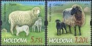 Moldova 2014 Sheep Breeds/ Farming/ Nature/ Wool/ Clothes/ Animals 2v set (n43930)