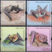 Moldova 2017 Bats/ Animals/ Wildlife/ Nature/ Conservation/ Bat 4v set (md1036)