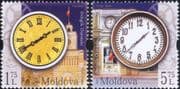 Moldova 2018 Clocks/ Architecture/ Clock Tower/ Timepieces/ Time 2v set (md1010b)