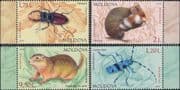 Moldova 2019 Hamster/ Beetles/ Ground Squirrel/ Insects/ Animals/ Nature 4v set (md1043)