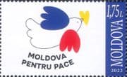 Moldova 2022 Peace in Ukraine/ Dove/ Heart/ Birds/ Animation 1v (md1055)