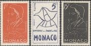 Monaco 1954 Frederic Ozanam/ St Vincent de Paul Charity/ Welfare 3v set (n43797)