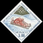 Monaco 1964 Olympic Games/ Winter Sports/ Olympics/ Bobsleigh/ 2-man Bob 1v (n43899)