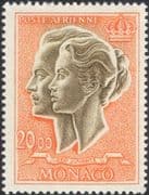 Monaco 1966 Princess Grace/ Prince Rainier/ Royal/ Royalty/ People 1v (mc1075)