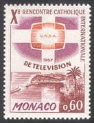 Monaco 1967 Television/ Catholic TV/ UNDA/ Harbour/ Palm Trees/ Palms 1v (n41697)
