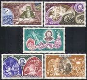 Monaco 1969 Daudet / Literature / Writing / Animals / Wolf / Animation 5v set (n34446)