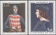 Monaco 1969 Prince Rainier I/ Lucien Grimaldi/ Royal/ Royalty/ Art/ Paintings 2v set (n43822)