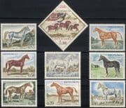 Monaco 1970 Horses/ Animals/ Nature/ Transport/ Sport/ Rock Art/ Paintings/ History 9v set (mc1074)