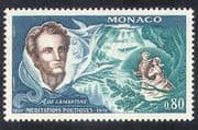 Monaco 1970 Lamartine / Poet / Writer / Author / Poetry / Books / Literature 1v (n39505)