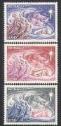 Monaco 1972 Christmas / Greetings / Nativity / Magi / Kings / Cattle / Animation 3v (n34764)