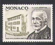 Monaco 1972 Escoffier/Chef/People/Food/Cooking/gastronomy/Buildings 1v n37887