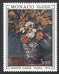 Monaco 1972 Paul Cezanne/ Flowers/ Painting/ Art/ Nature/ Artists  /  People 1v (n34763)