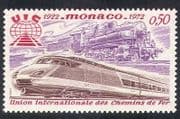 Monaco 1972 Trains /Steam Engine /TGV /Railways /Rail /Transport 1v n35149