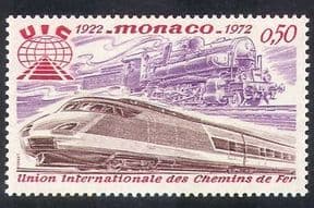 Monaco 1972 Trains /Steam Engine /TGV /Railways /Rail /Transport 1v n35149
