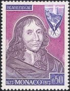 Monaco 1973 Birth Anniversaries/ Blaise Pascal/ Writer/ Philosopher/ Philosophy 1v (n39517b)