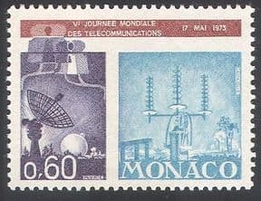 Monaco 1973 telecommunications Day  /  Communications  /  Radio  /  Dish Aerial 1v (n40569)