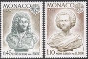 Monaco 1974 Europa/ J F Bosio/ Artists/ Sculptures/ Art/ People 2v set (n43013)