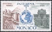 Monaco 1974 Interpol/ Police/ Law/ Order/ Buildings/ Architecture 1v (n43661)