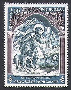 Monaco 1974 Red Cross Fund  /  Saint Bernard  /  Dogs  /  Health  /  Welfare 1v (n34186)