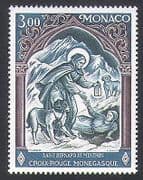 Monaco 1974 Red Cross Fund / Saint Bernard / Dogs / Health / Welfare 1v (n34186)