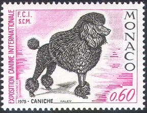 Monaco 1975 French Poodle/ Dogs/ Dog Show/ Pets/ Nature/ Animals 1v (n18668)