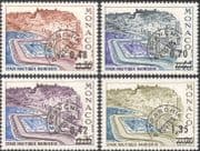 Monaco 1975 Pre-cancels/ Aquatic Stadium/ Buildings/ Architecture 4v set surcharged precancelled precancels (n43695)