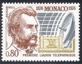 Monaco 1976 A Graham Bell  /  Telephone  /  Communications  /  People  /  Inventors 1v (n40339)