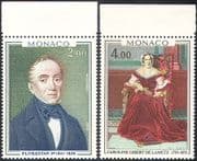 Monaco 1978 Prince Florestan I/ Princess Caroline d. l. Metz/ Royalty/ Royal/ Art/ Paintings/ People 2v set (n41967)